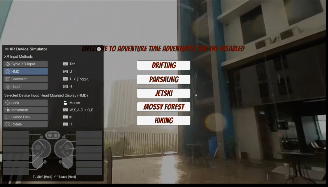 Accessible VR Adventure